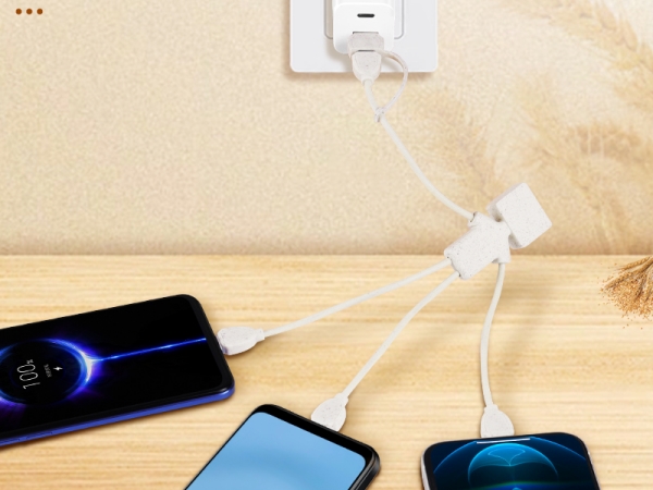 eco-friendly wheat straw charging cable