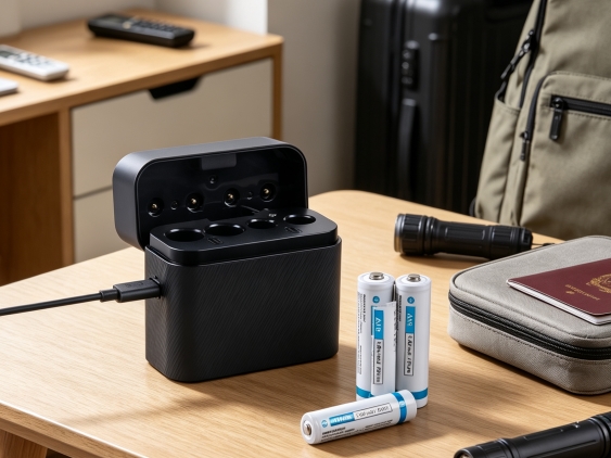 compact dual-slot battery charger usage scenarios